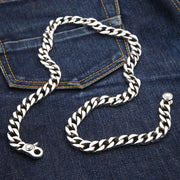 Malý stříbrný náhrdelník Figaro Cuban