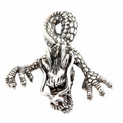 Big Dragon Head 925 Sterling Silver Biker Pendant