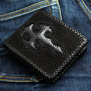 Cross Black Genuine Leather Bi-fold Biker Wallet