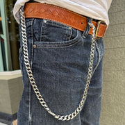 Curb Men's Wallet Chain made of Sterling Silver
