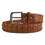 Light Brown Crocodile Leather Men's Belt