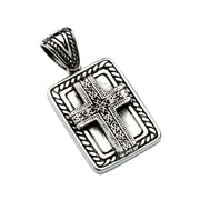 Celtic Cross Sterling Silver Biker Pendant