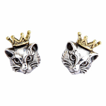 Aretes de Gato Coronado: Vista Frontal