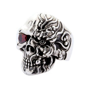 Cyborg Skull Ring made of 925 sterling silver