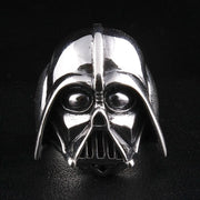 A solid sterling silver Darth Vader ring, expertly crafted to replicate his iconic and menacing helmet.