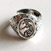 Kokopelli Sterling Silver Ring
