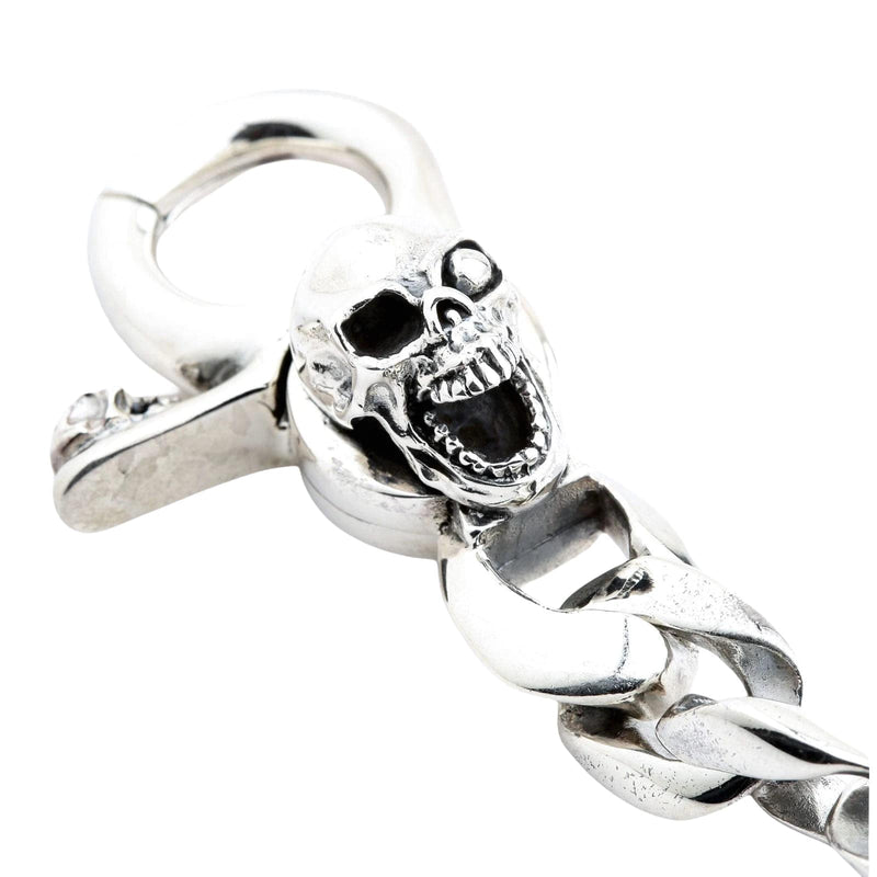 Närbild av popöösk skullasp påp silver silver silver silver silver