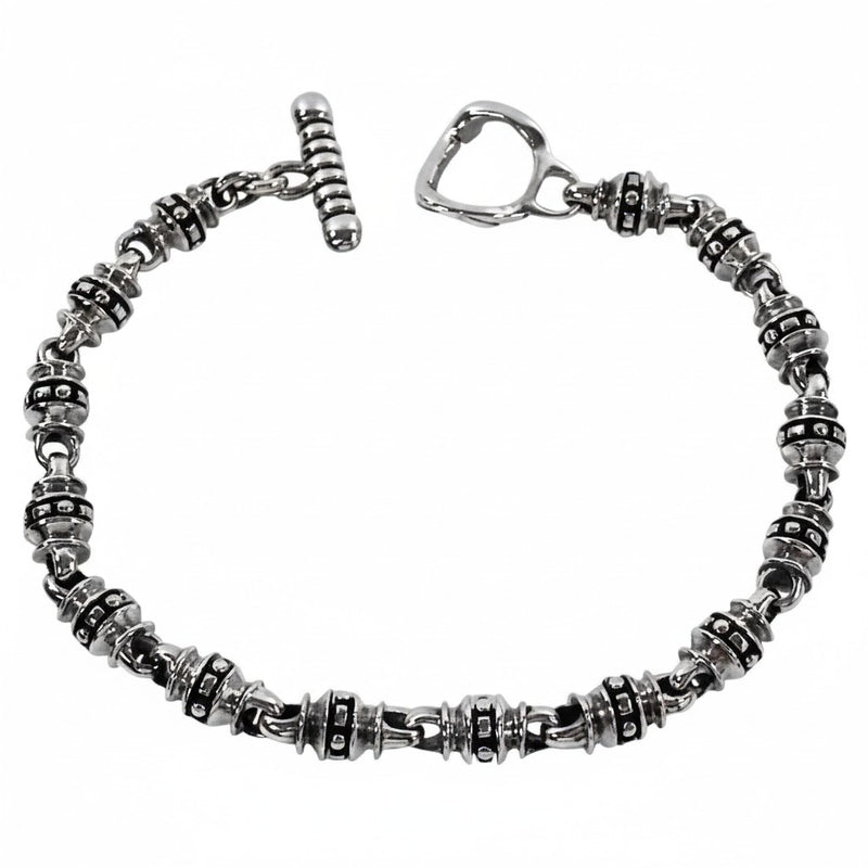 The tribal roller bracelet made from solid 925 sterling silver