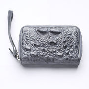 Gray Crocodile Leather Wallet
