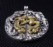 Sterling Silver Japanese Phoenix Dragon Pendant-Bikerringshop