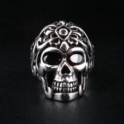 Roman Sterling Silver Skull Ring