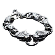 Sterling Silver Anaconda Snake Bracelet