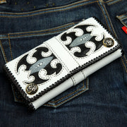 Angled shot showing the texture of the stingray skin scorpion design