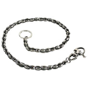 blossom real silver wallet chain