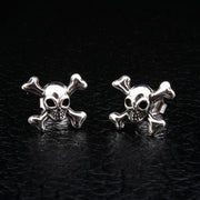 Crossbones Skull Studs Earrings
