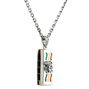 Rasta Lion Harmonica Necklace