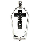 Skeleton Coffin Pendant Closed View