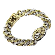 Sterling Silver Brass Kokopelli Bracelet