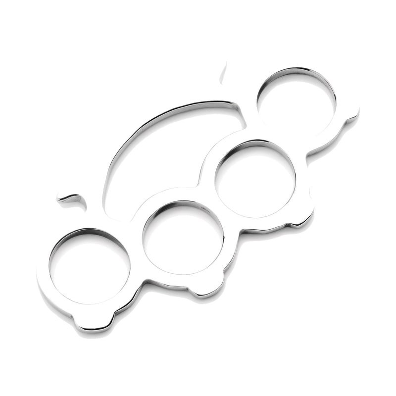 Pendentif en argent sterling massif, poli de manière experte pour obtenir un éclat brillant, semblable à un miroir.