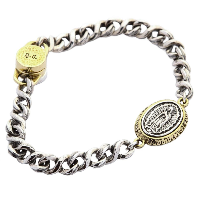 sterling silver mary women's bracelet