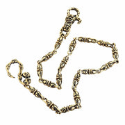 tribal brass biker wallet chain