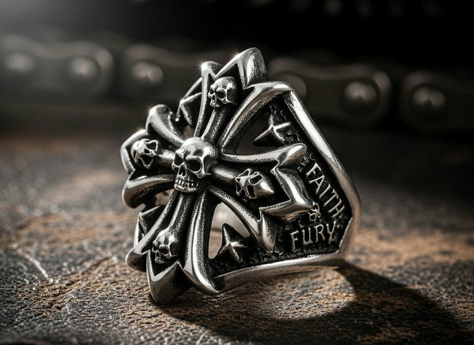 Faith and Fury: Decoding a Biker's Cross Ring