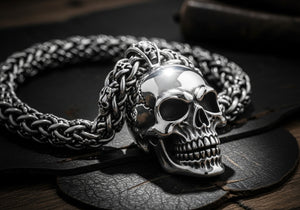 スカルネックレス用チェーンガイド | Bikerringshop