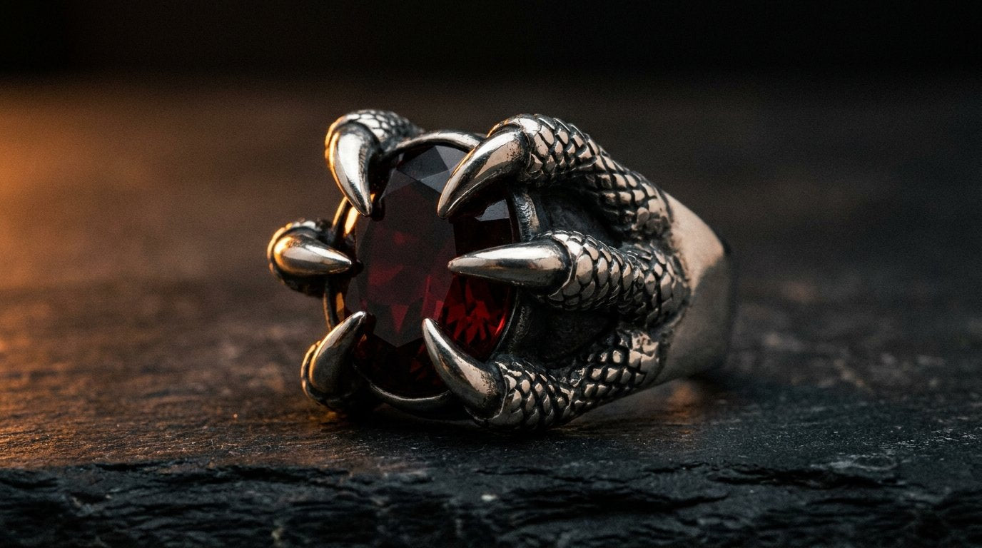 アクセサリー Devil Claw Ring BIG27 Black star Claw Ring Meaning: Bear, Eagle & Dragon Talon Symbols