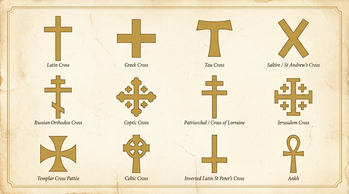 Different Cross Examples Christian Crosses Types