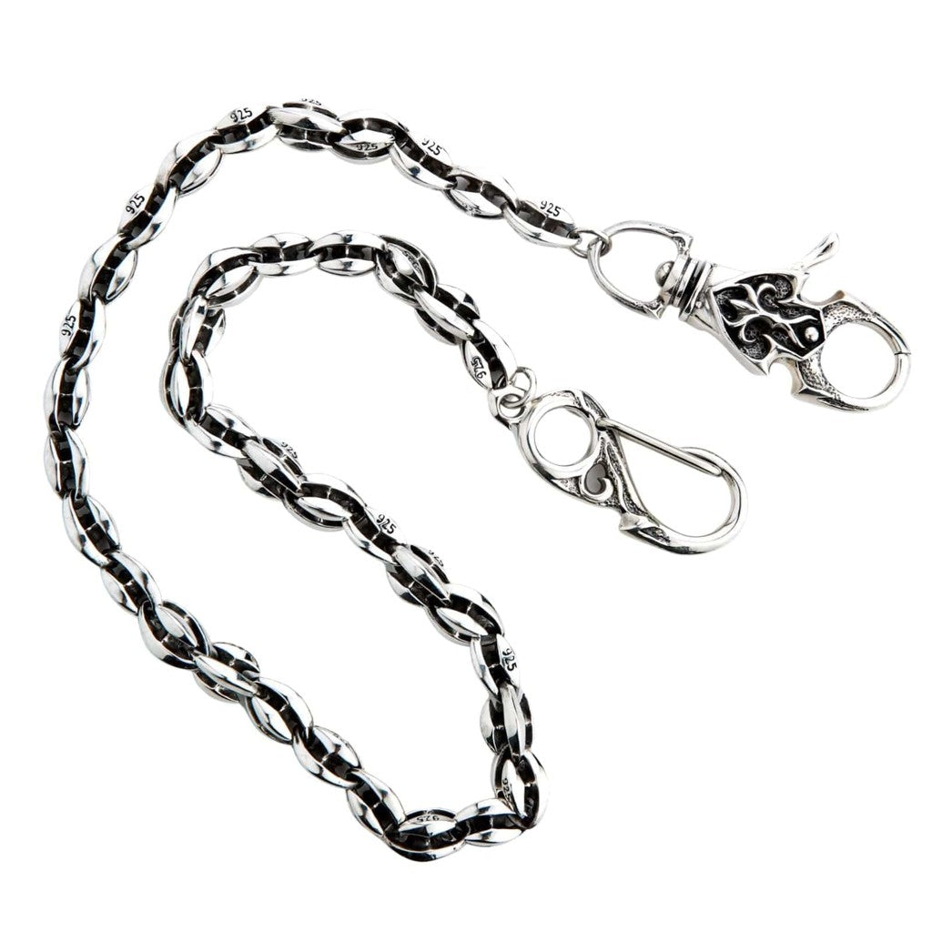 Licou Western Ridex En Cuir - Raccord Argenté Et Chaîne - Plusieurs Tailles