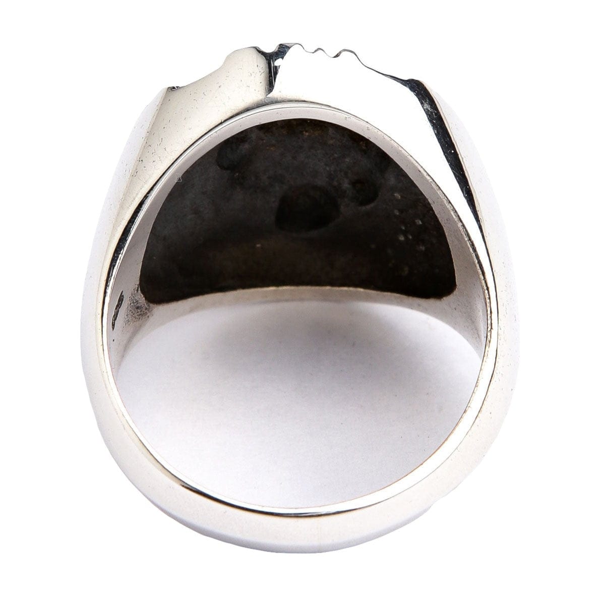 Anello Teschio Fuoco Argento 925 Per Uomo – Biker Punk Rock – LINSION TA426A