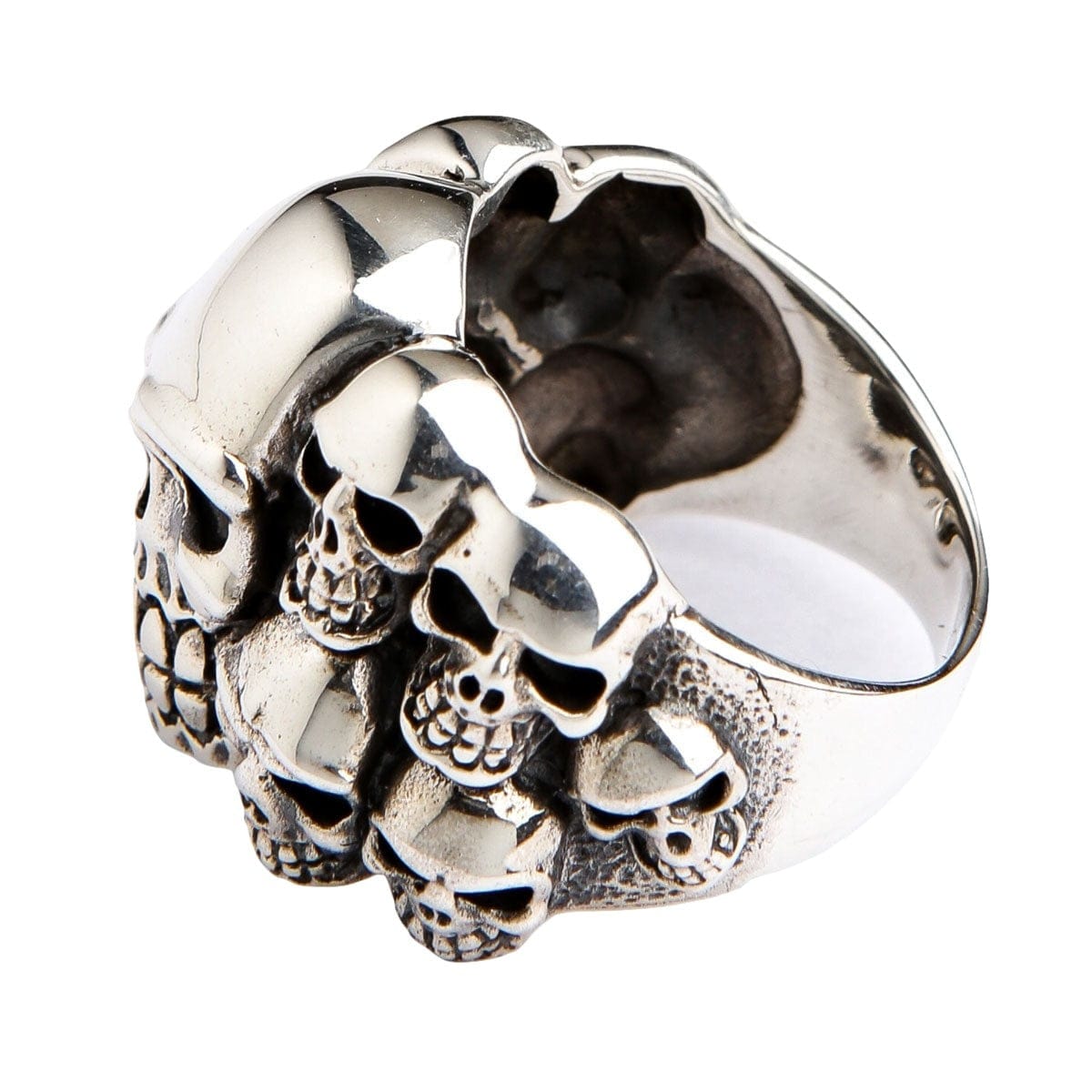 MASONIC SKULL RING Sterling Silver 925 Handmade Band Ring All Sizes - UK MASONIC SKULL RING Sterling Silver 925 Handmade Band Ring All Sizes - UK