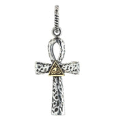 All-seeing Eye of God Ankh Sterling Silver Pendant