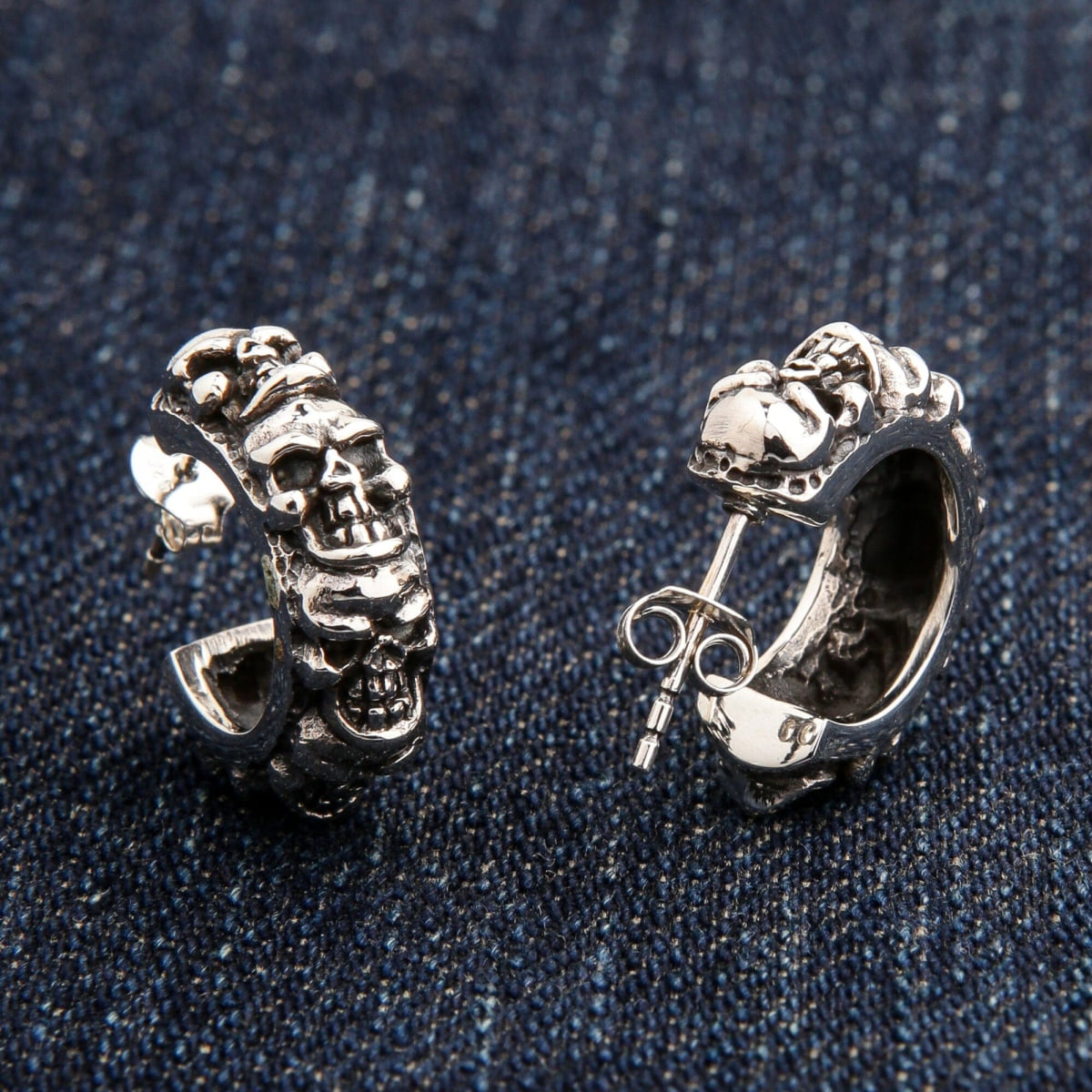 Orecchino Teschio Orecchini A Forma Di Teschio In Argento Orecchino Teschio Orecchini A Forma Di Teschio In Argento