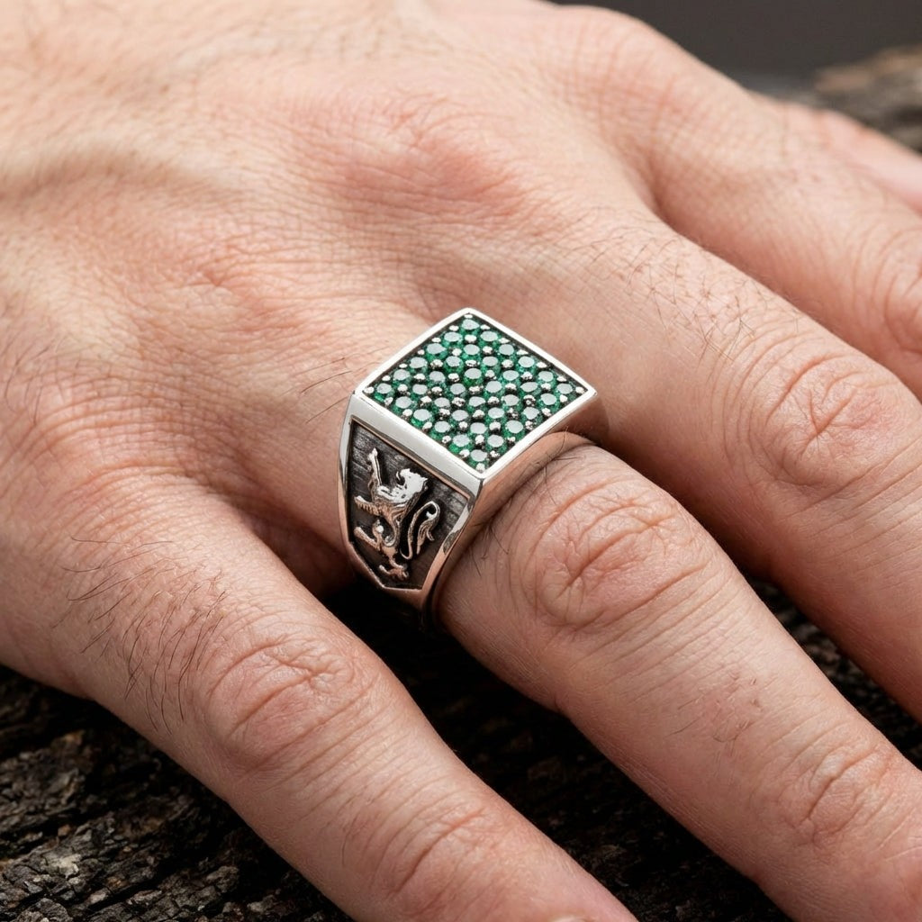 Bague Chevalière Ancienne En Argent Massif 925 - Taille 57 - Poinçons - Occasion - Bijou Vintage Français