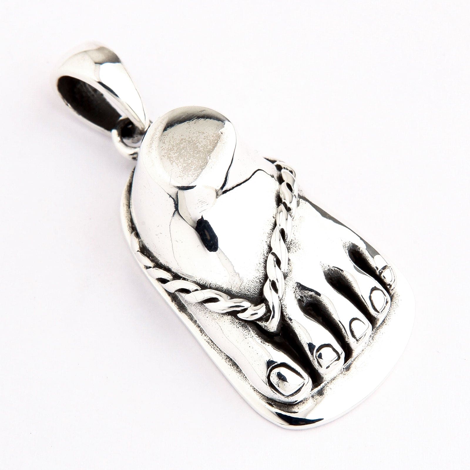 Ciondolo in argento con perline di turchese, design versatile Ciondolo in argento con perline di turchese, design versatile