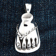 Foot Sterling Silver Pendant