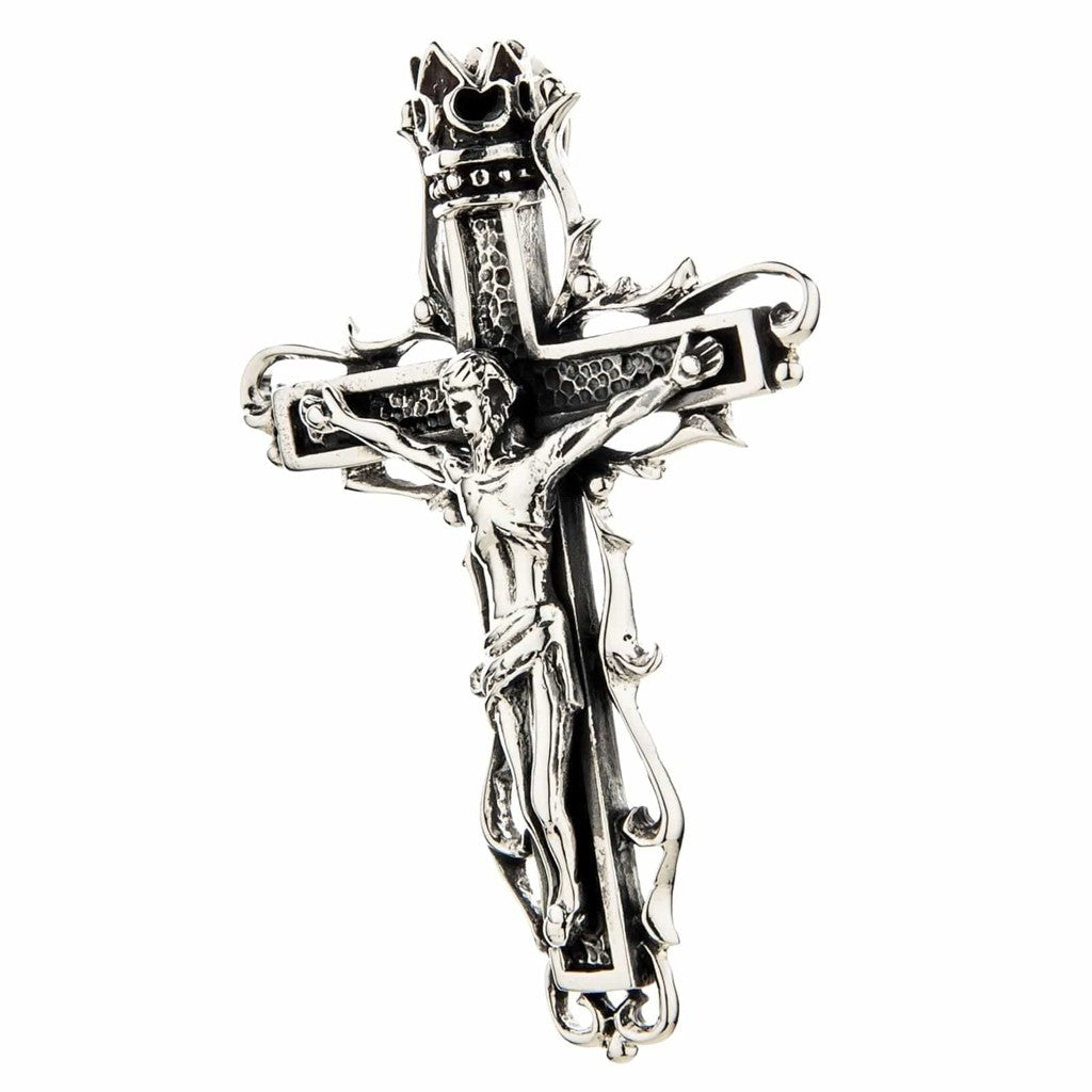 Ciondolo Croce In Argento Sterling 925 Piccolo 1 Pollice – Fatto A Mano In Italia