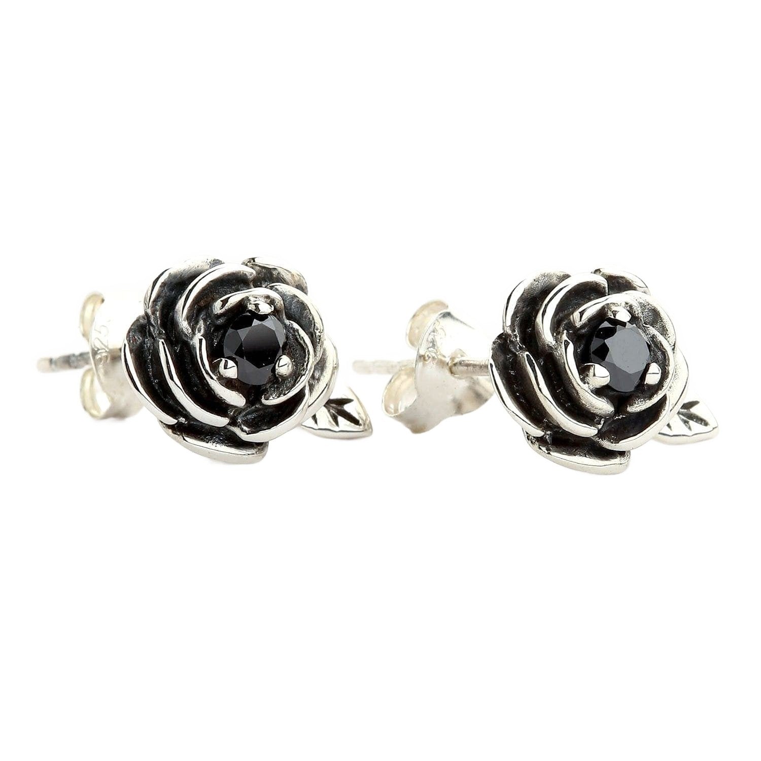Oorbellen met roosjes zilver stainless steel • Embrace Bijoux rose earring Oorbellen met roosjes zilver stainless steel • Embrace Bijoux rose earring
