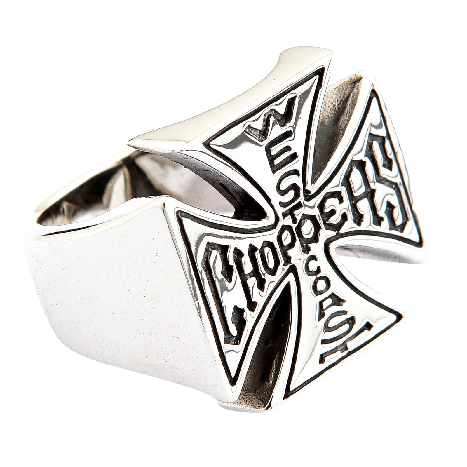 Anelli Classici In Acciaio Inossidabile Con Croce Nera Biker - Foto 9