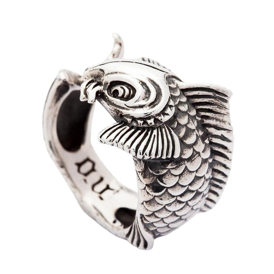 Fish Ring Method Koi Fish Ring — Adjustable Japanese Carp Wrap Design