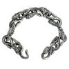 Et tungt 94-grams slangeled armbånd i 925 sterling sølv med en slangehåndtaglås.