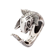 Japanese Koi Sterling Silver Gothic Ring