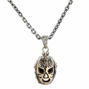 Sterling silver lucha libre mask pendant