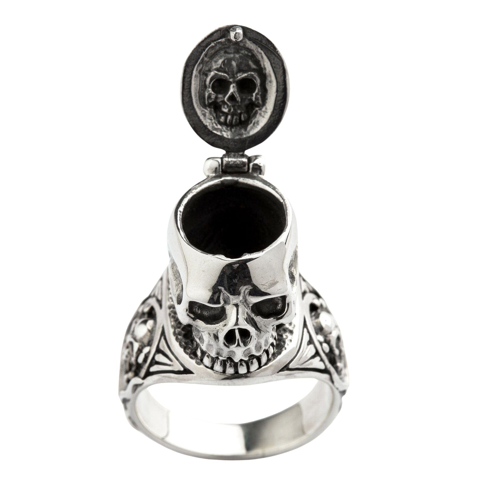 Turtle 925 Solid Sterling Silver Poison Pill Box Ring – Opens, Sizes 6-10, Treasure Island Charms