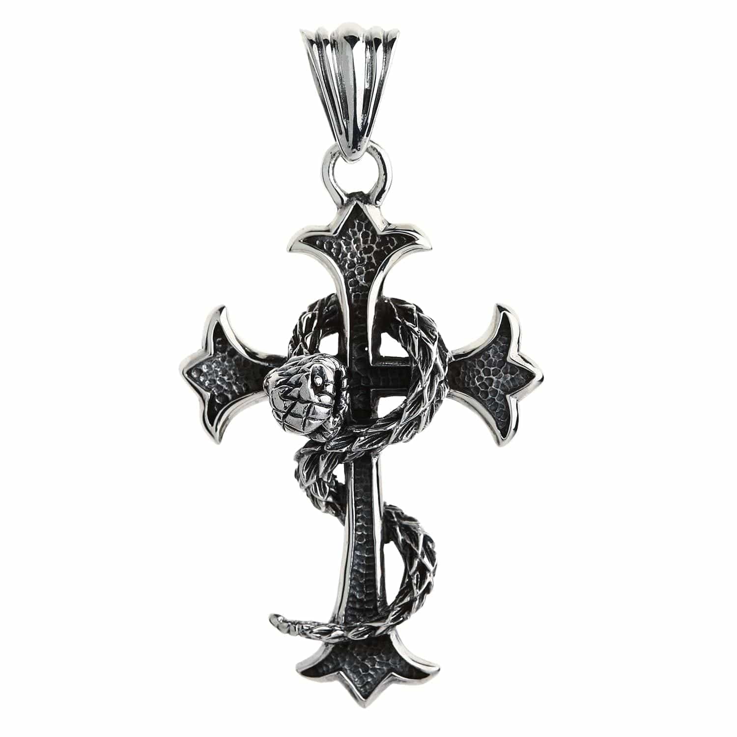 HZMAN Gothic sieraden heren roestvrij staal dier slang hanger ketting HZMAN Gothic sieraden heren roestvrij staal dier slang hanger ketting