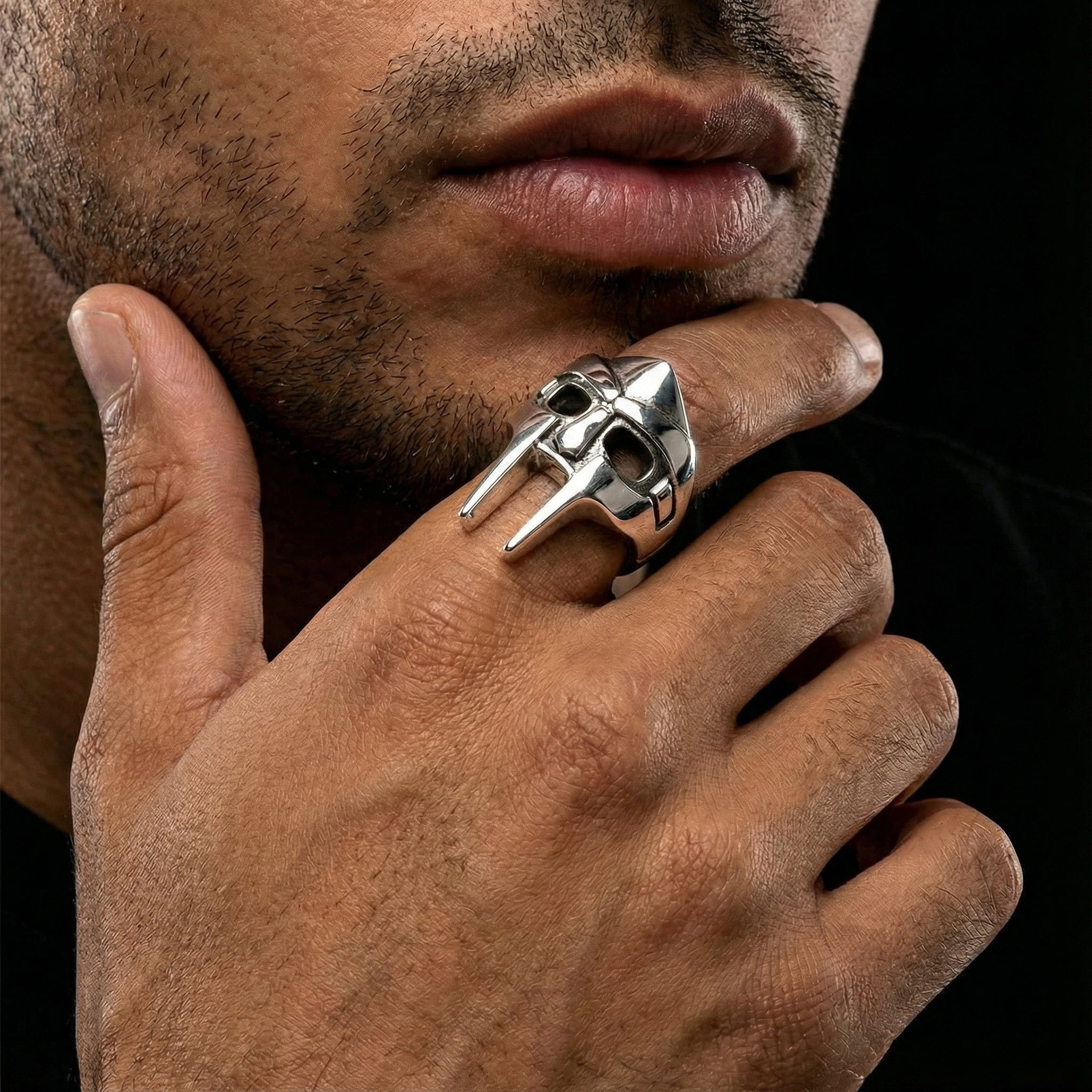 MF DOOMリング｜スターリングシルバー ヒップホップ・グラディエーター