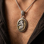 ヴィンテージ ココペリ シルバーペンダント ネイティブアメリカン刻印あり native-american-kokopelli-