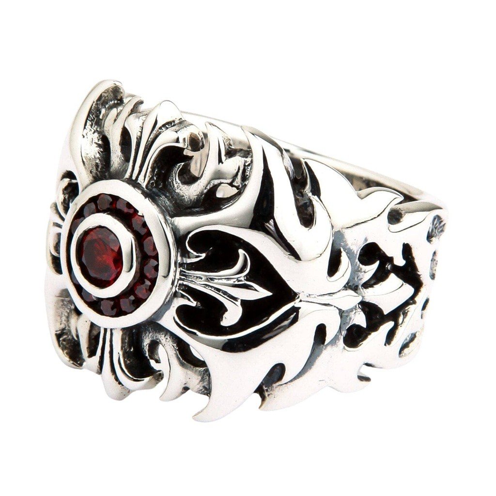 Anello etnico in argento e onice - Un anello fatto a mano Anello etnico in argento e onice - Un anello fatto a mano