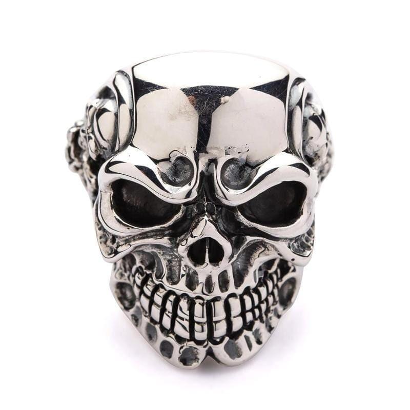 Handmade 925 Sterling Silver Skull Ring – Biker Statement Jewelry, Solid Silver